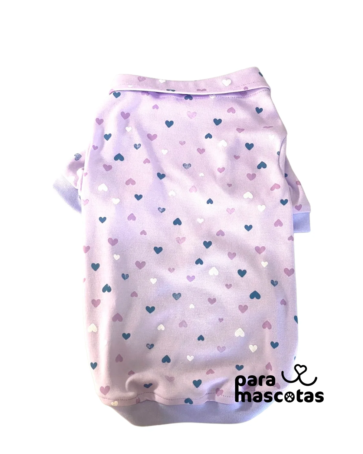 Camiseta Polo Corazón Morada - Miniatura 1