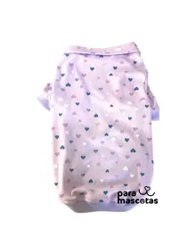 Camiseta Polo Corazón Morada