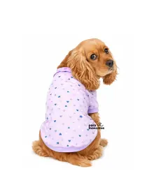 ParaMascotas Camiseta Polo Corazón Morada M Morado ropa Perro miniatura en ParaMascotasEC