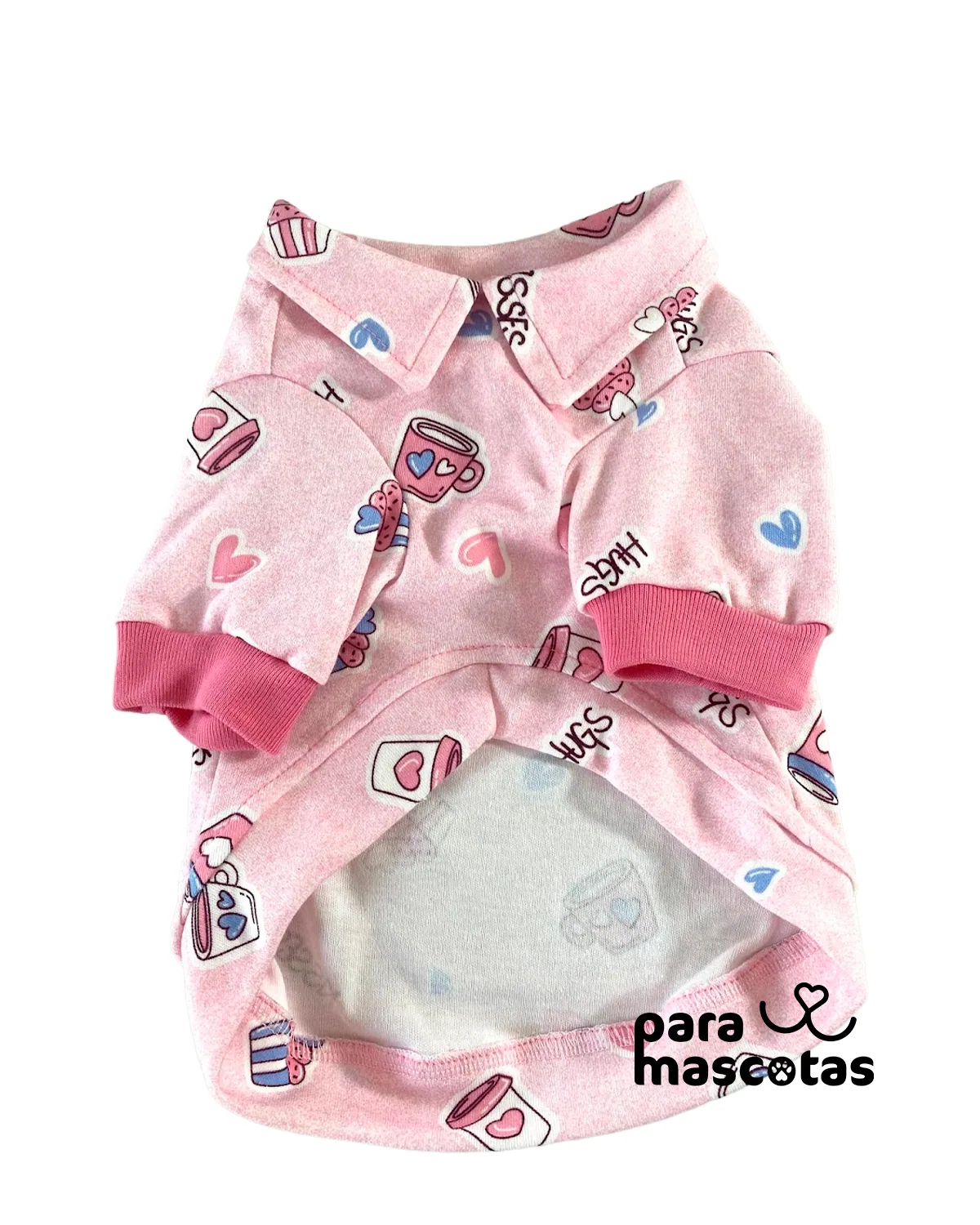 Camiseta Polo Kisses Rosa - Miniatura 2