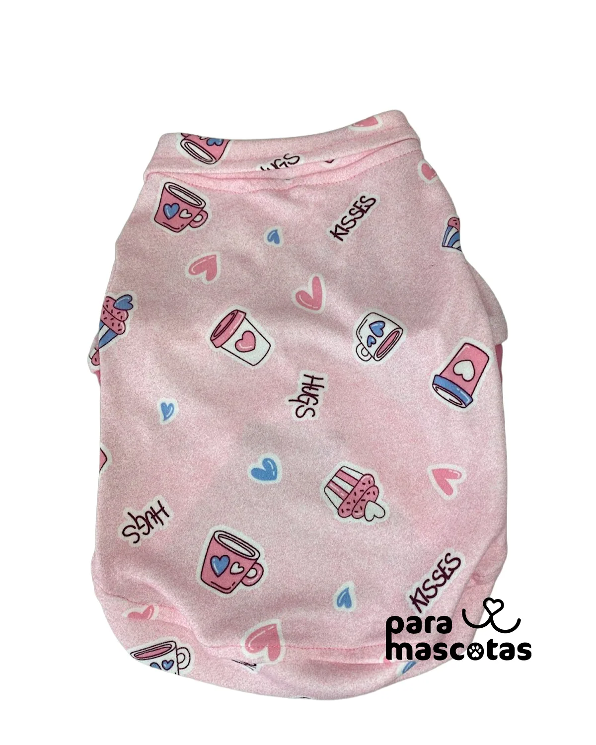 Camiseta Polo Kisses Rosa - Miniatura 1