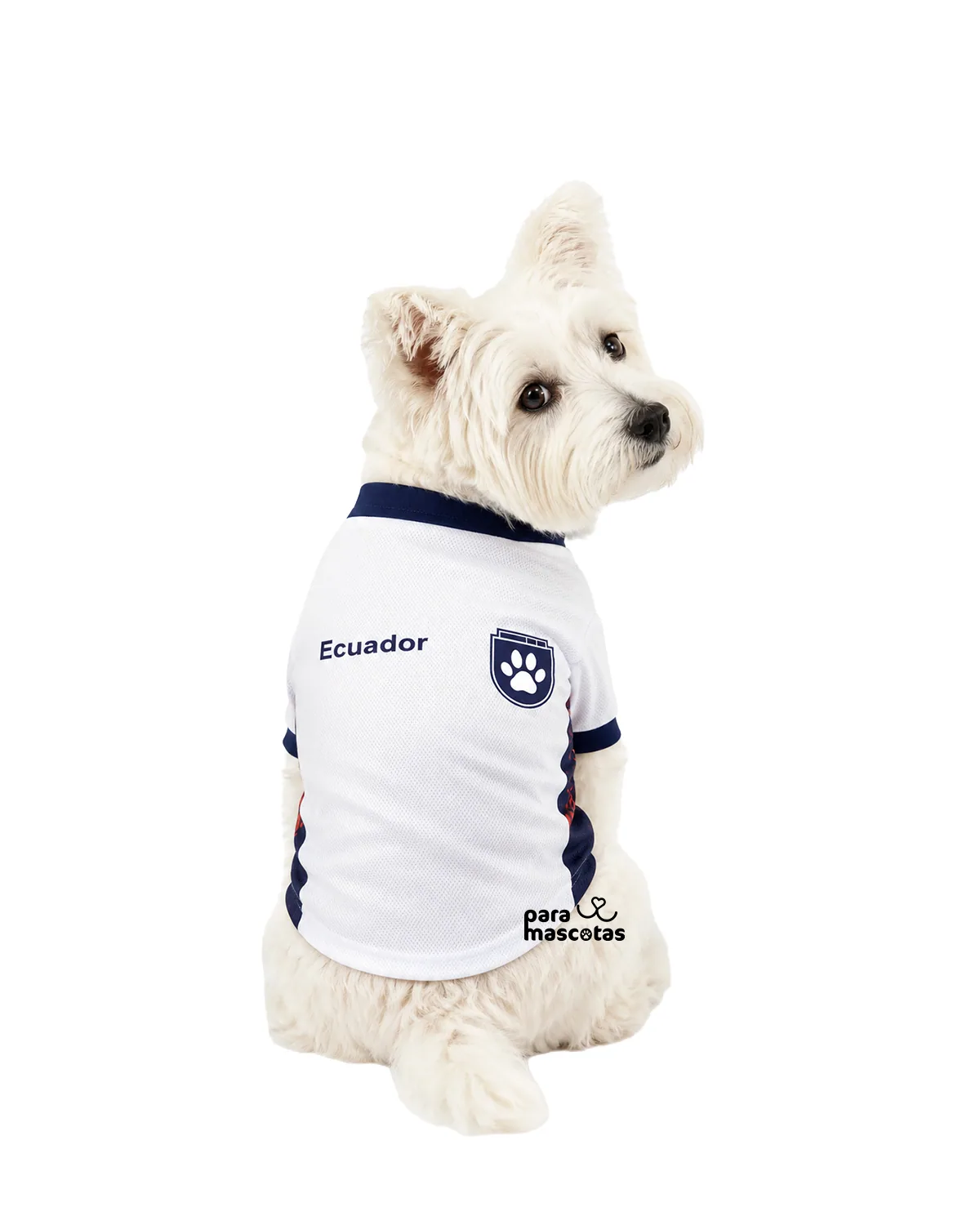ParaMascotas Camiseta selección blanca S Blanco ropa Perro imagen de ficha en ParaMascotasEC