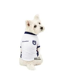 ParaMascotas Camiseta selección blanca S Blanco ropa Perro miniatura en ParaMascotasEC