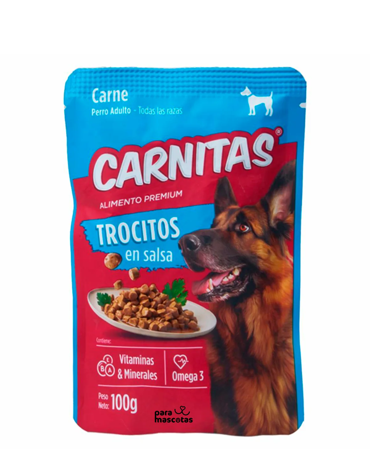 Carnitas Comida Húmeda para Perros Adultos Carne 100 g - Miniatura 1
