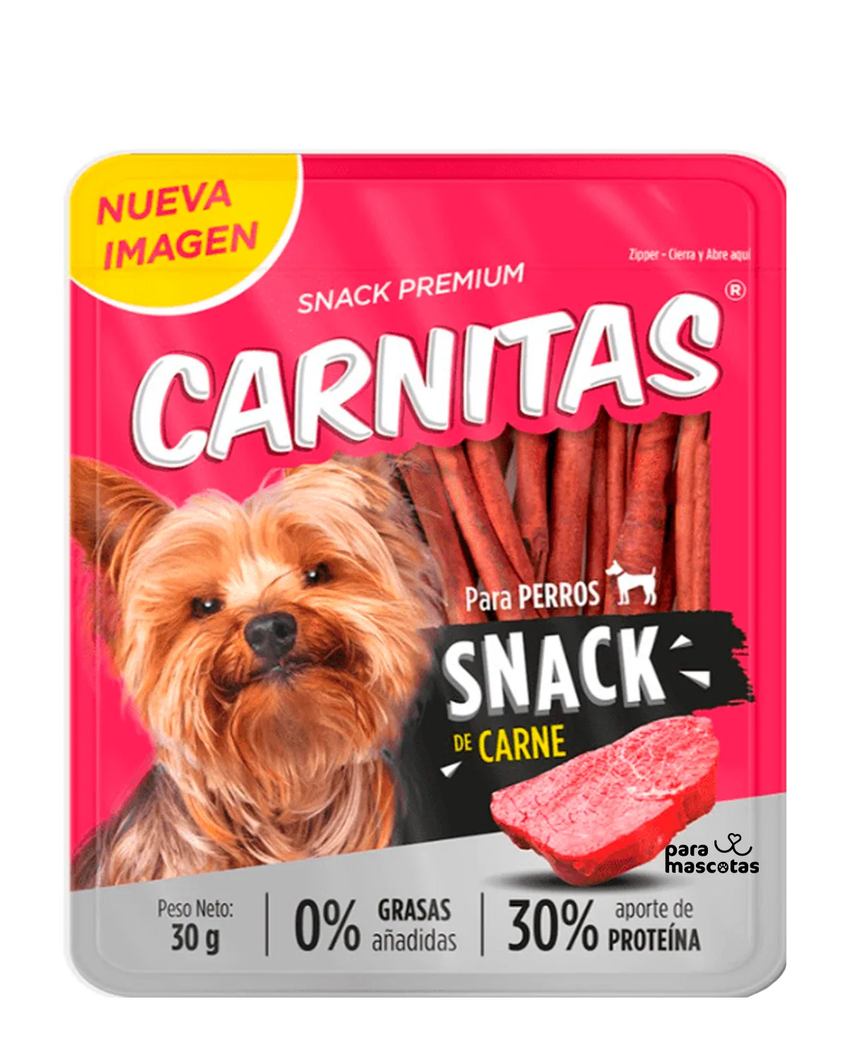 Carnitas Snack de Carne para Perros 30g - Miniatura 1