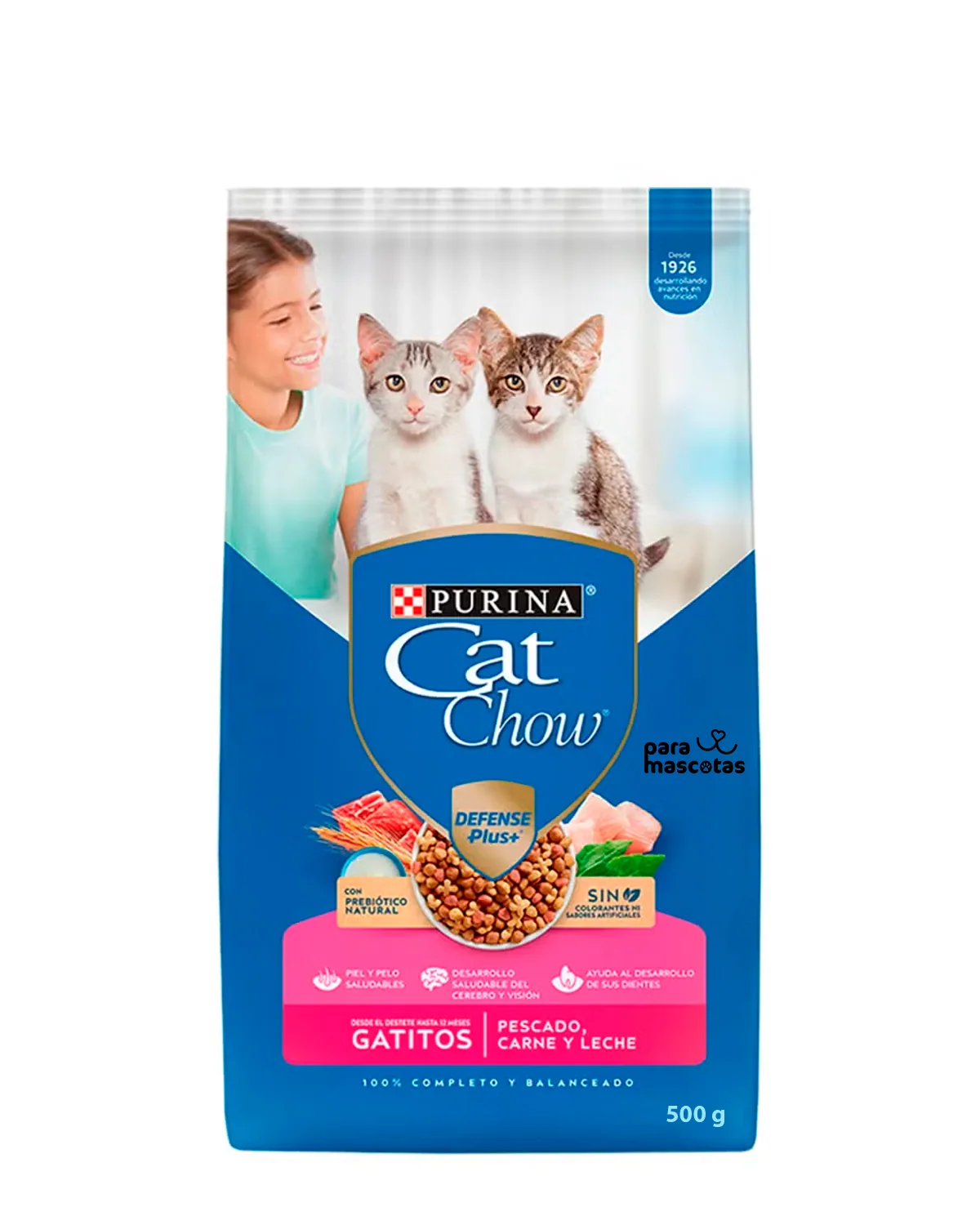 Cat Chow Gatitos Pescado, Carne y Leche - Miniatura 1