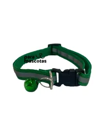 ParaMascotas Collar con Cascabel Verde VERDE accesorios Perro en ParaMascotasEC