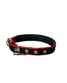 Collar Power Fit Negro con Detalles Rojos