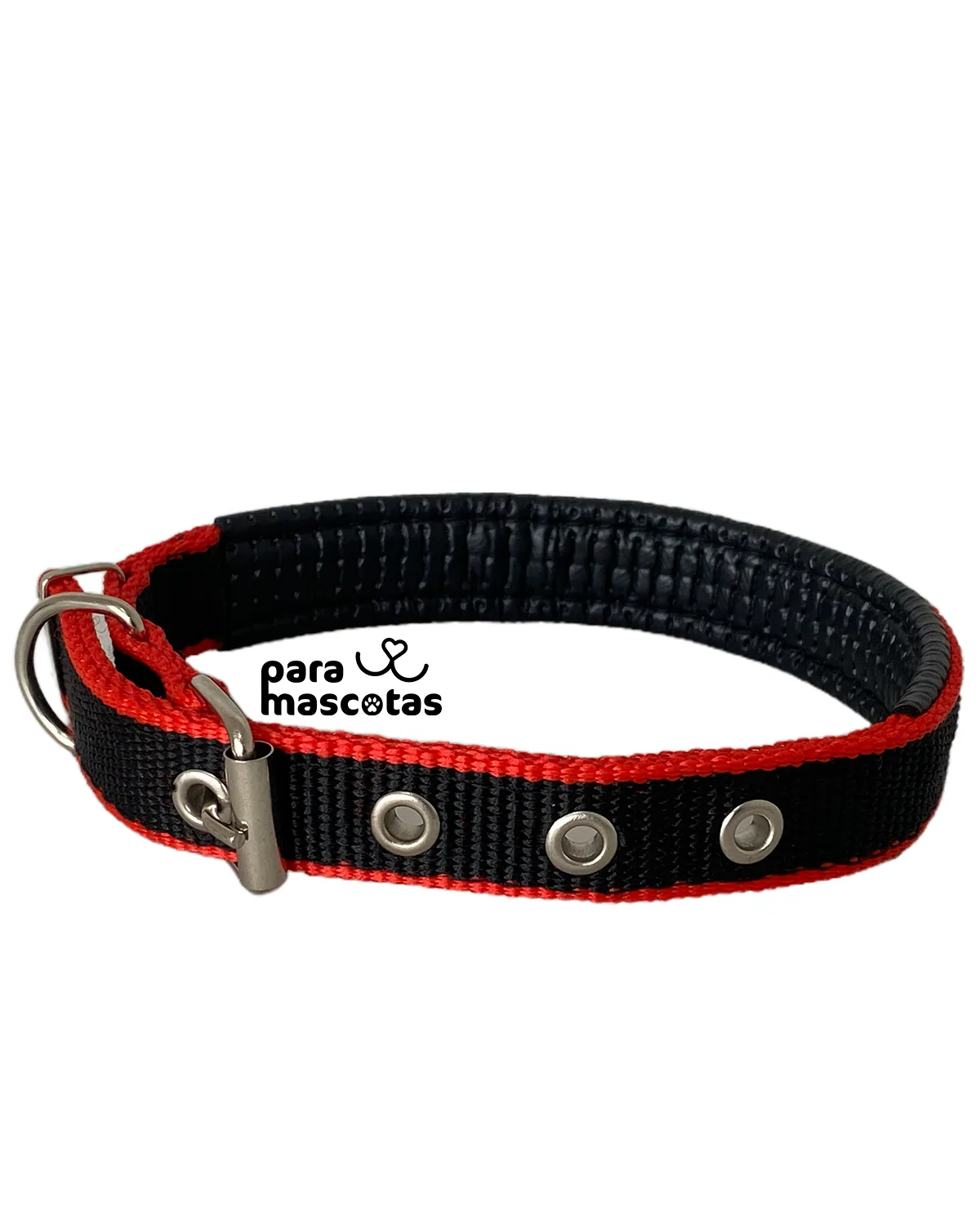 Collar Power Fit Rojo con Detalles Negros - Miniatura 1