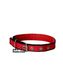 Collar Power Fit Rojo con Detalles Negros