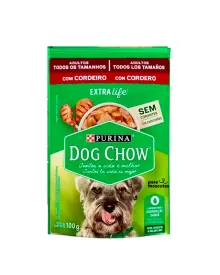 Dog Chow Comida Húmeda para Perros Adultos Cordero 100 g