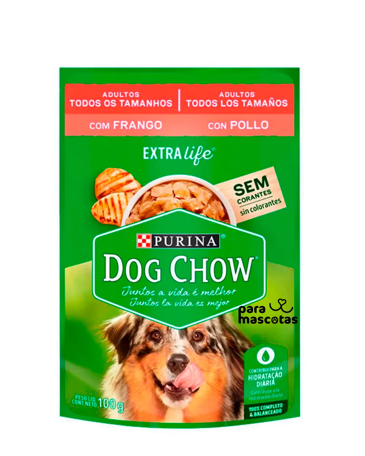 Dog Chow Comida Húmeda para Perros Adultos Pollo 100 g - Miniatura 1