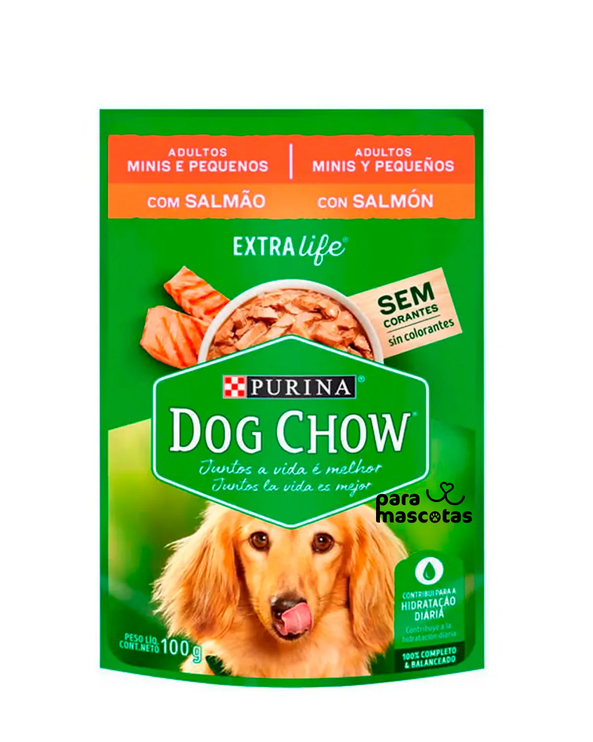 Dog Chow Comida Húmeda para Perros Adultos Salmón 100 g - Miniatura 1