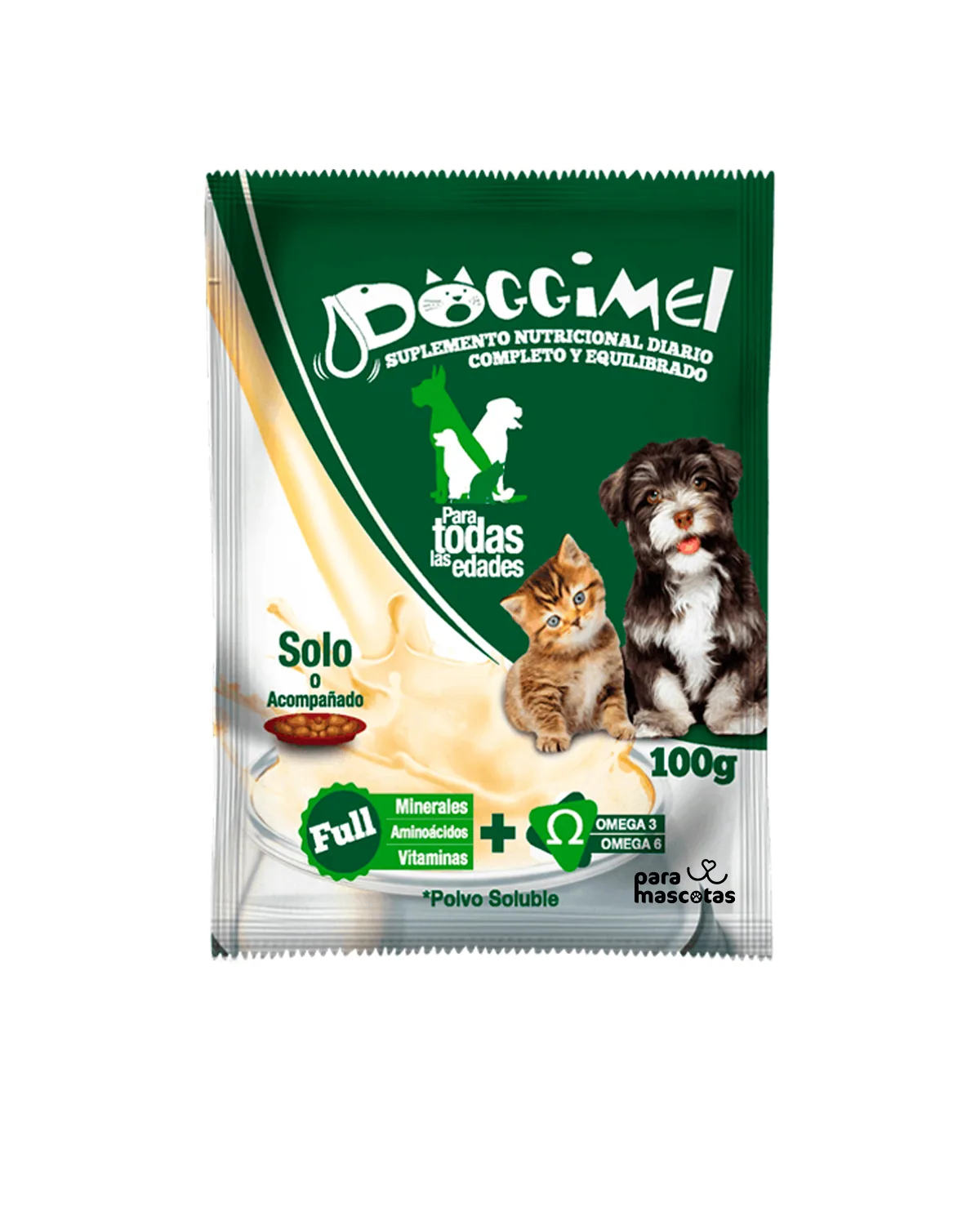 Doggimel Doggimel Suplemento Nutricional Completo 100 g Paquete Alimento Perro imagen de ficha en ParaMascotasEC