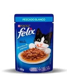 Felix Comida Húmeda para Gatos Pescado Blanco 85 g