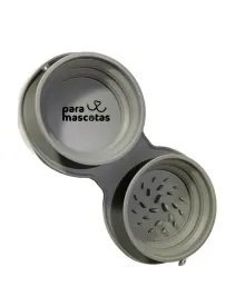 ParaMascotas Kit de Platos Plegables Gris 350 ml GRIS accesorios Perro en ParaMascotasEC