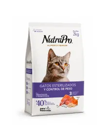 NutraPro NutraPro Gatos Esterilizados y Control de Peso Bolsa Alimento Gato miniatura en ParaMascotasEC