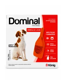 Dominal Pipeta Dominal Antiparasitario Externo para Perros de 10,1 a 25 kg Pipeta Salud Perro miniatura en ParaMascotasEC
