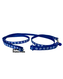 Set de Collar y Correa Huellitas