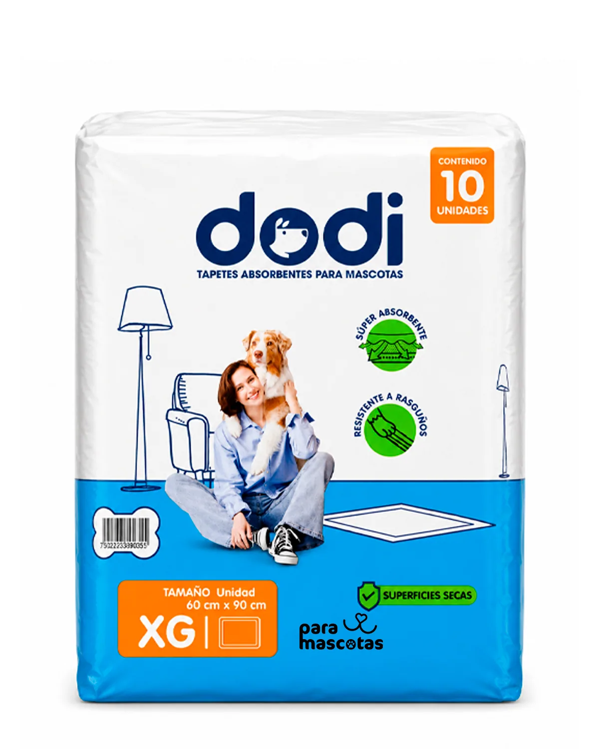 Dodi Tapetes Absorbentes Dodi Paquete Higiene Perro imagen de ficha en ParaMascotasEC