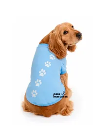 Misha Fashion Pets Camiseta Huellitas Azul Ropa Perro miniatura en ParaMascotasEC