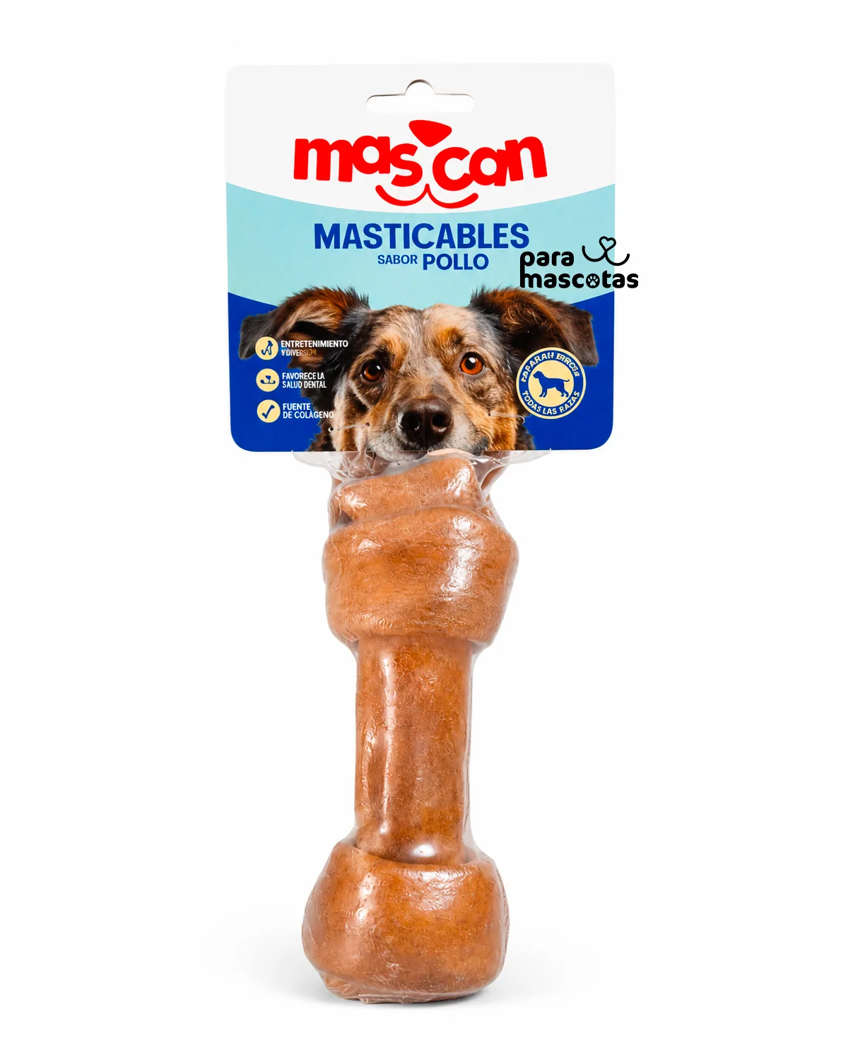 Mascan Hueso Mascan para Perros Pollo Pollo Alimento Perro imagen de ficha en ParaMascotasEC