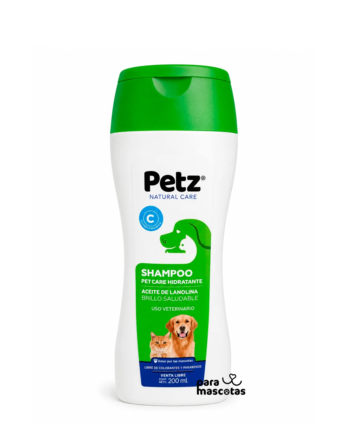Petz Shampoo Petz Natural Care con Aceite de Lanolina 200 ml Higiene Perro imagen de ficha en ParaMascotasEC